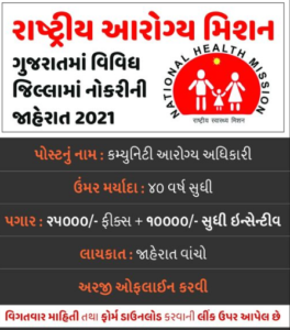 National Health Mission Recruitment 2021
