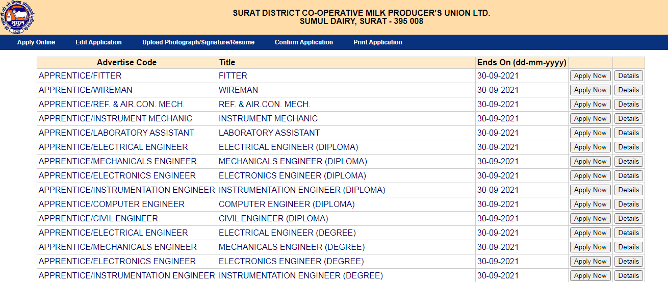Sumul Dairy Recruitment