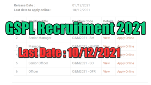 GSPL Recruitment 2021