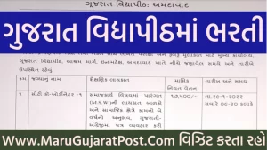 Gujarat Vidyapith Recruitment 2022
