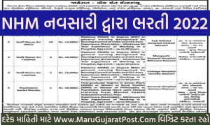 NHM Navsari Recruitment 2022