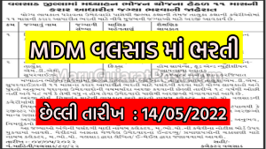 MDM Valsad Bharti 2022