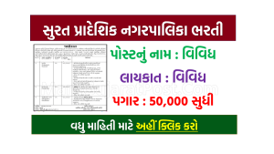 Surat Pradeshik Nagarpalika Bharti 2022