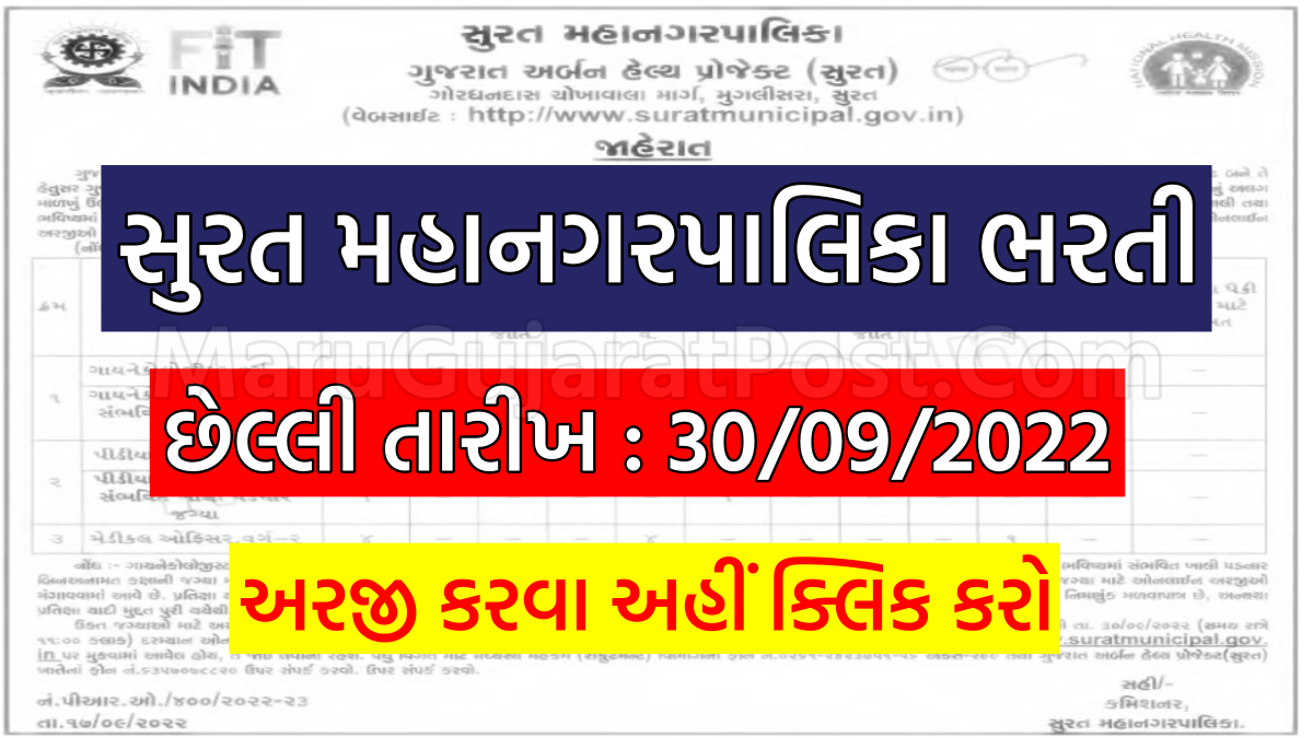 SMC Bharti 2022, Apply Online Notification Eligibility