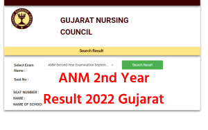 ANM 2nd Year Result 2022 Gujarat