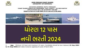 Indian Coast Guard Bharti 2024