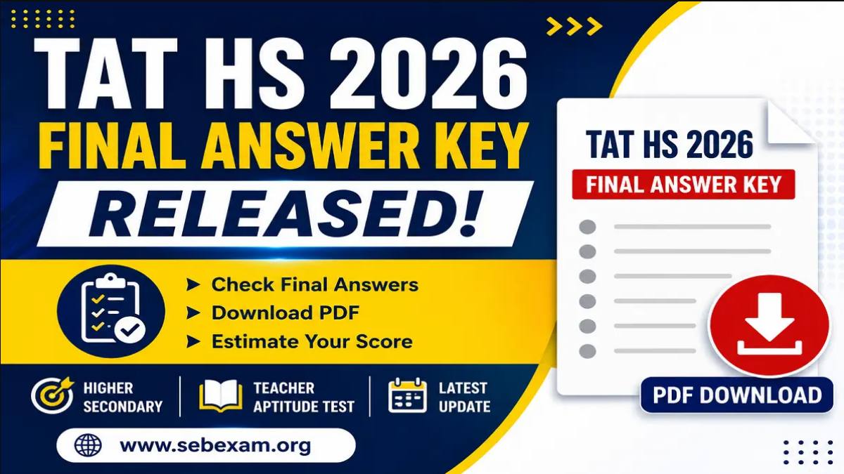 TAT HS Final Answer Key 2026 @sebexam.org – Download PDF Now ...